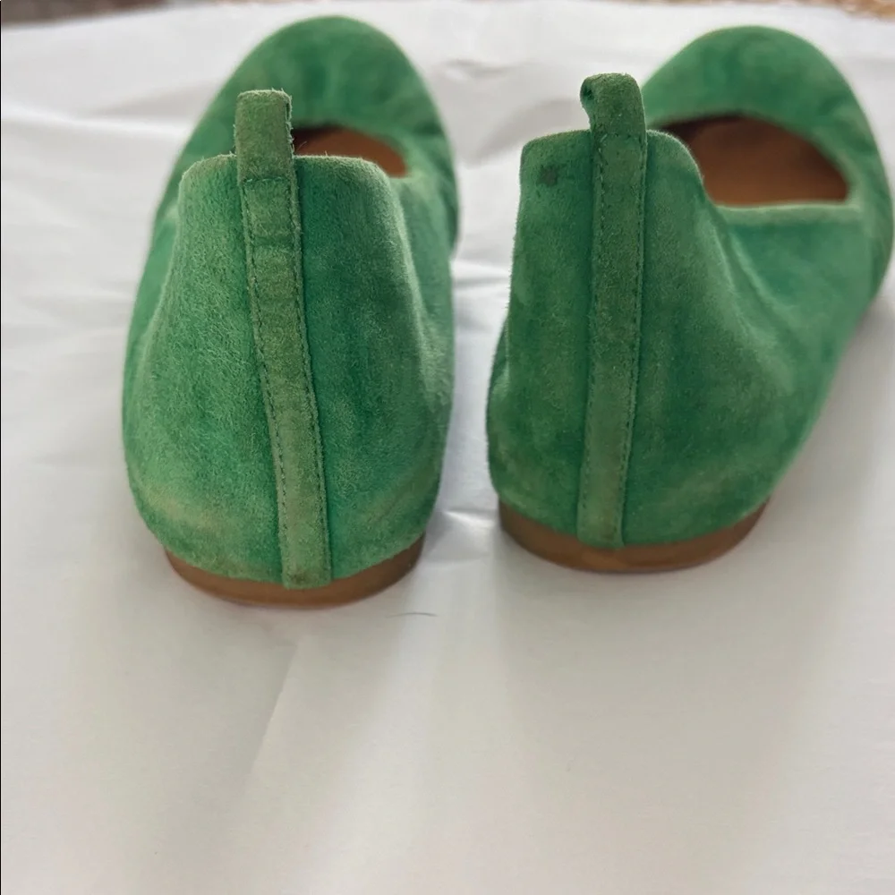 J. Crew Vibrant Green Suede Loafers - Picture 8 of 10